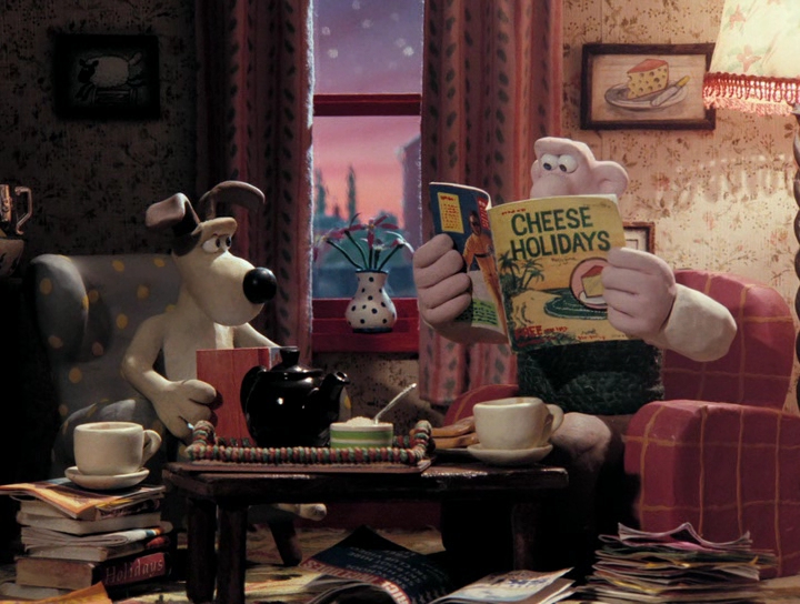 Кадры из Уоллес и Громит: Великий выходной (1989)