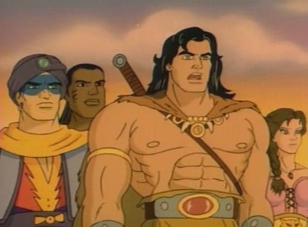 Кадры из Конан: Искатель приключений (1992)